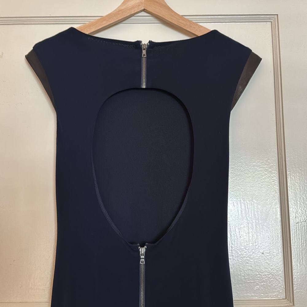 Alice + Olivia Navy Cutout Maxi Dress